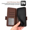 WEIOU Leather Folio Case for TCL 30 SE/TCL 306/TCL 305