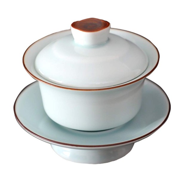 RIMTAE Lid Bowl, 2 Types to Choose from, 4.1 fl oz (130 ml) (Full Water: Approx. 4.5 fl oz (130 ml), Suitable for Approx. 3.4 fl oz (90 ml), Simple Chinese Teaware, Tea Utensils (Ceradon)