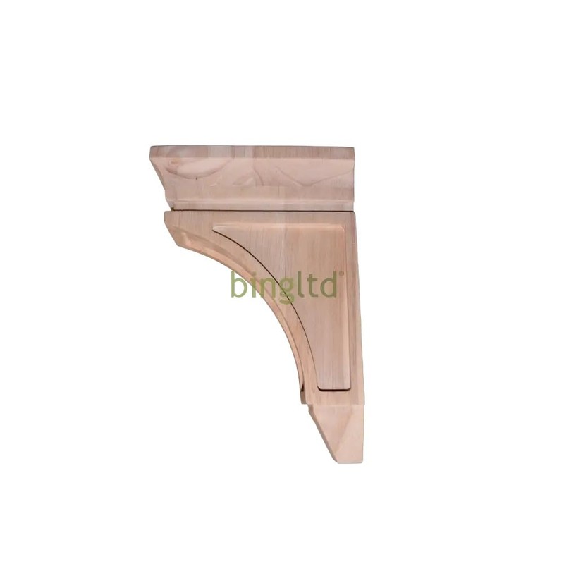 BingLTD - 10" Corbel Rustic Solid Hardwood Bracket - 1