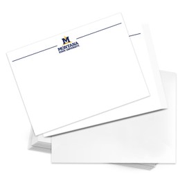Desert Cactus Montana State University 10 Pack Notecards Stationary Cardstock Bobcats MSU Includes Envelopes Memo Party Thank You (Notecard 1b)