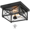 GOEBLESON Motion Sensor Outdoor Ceiling Light, Outdoor Flush Mount Ceiling