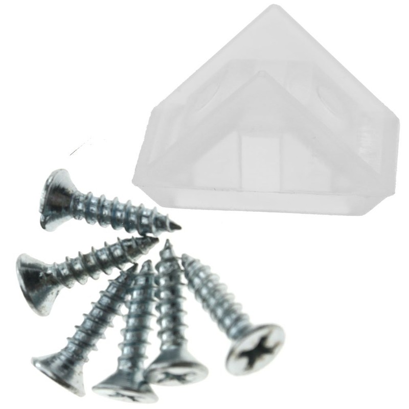 SING F LTD 50pcs Corner Connecting Shelf Support Bracket Plastic