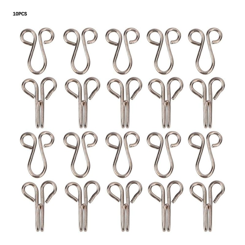 Pack of 10 Sewing Hooks and Eye Closure, Replacement for