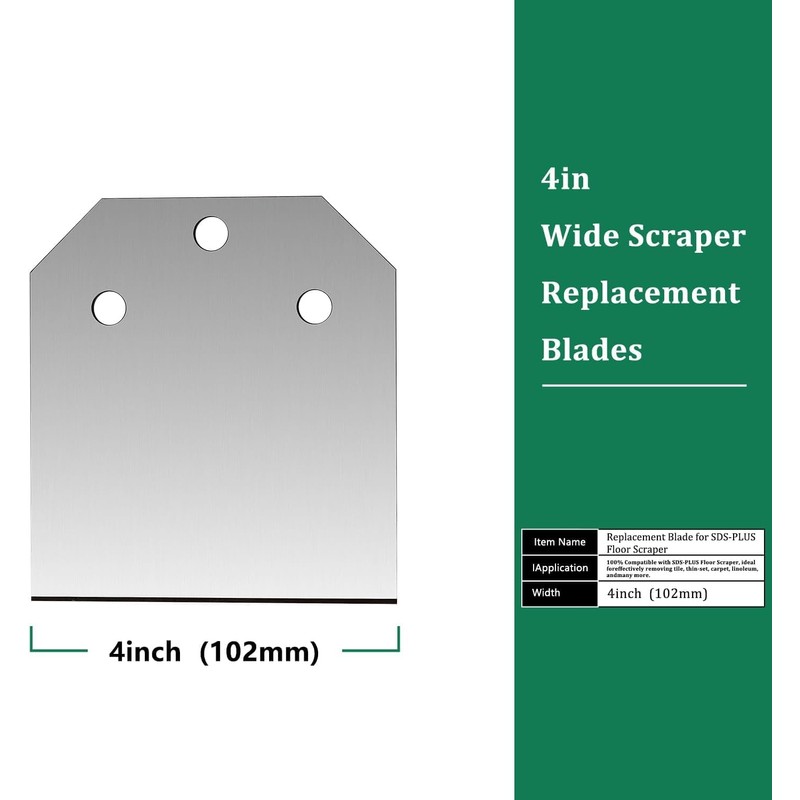 Monkey King Bar-SDS Plus Floor Scraper Replacement Blades Repair kit