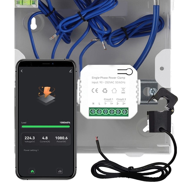 WiFi Smart Energy Meter Single Phase for Tuya Life KWh