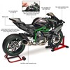 RZAPE Die Cast Motorcycle 1:6 Scale for Kawasaki H2R Motorcycle