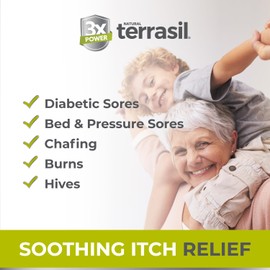 terrasil Calendula Soap Bar - Relief for Irritated & Itchy Skin, Sensitive Skin, Sores, Hives, Anti-Itch Soap, Natural & Gentle for Adults & Kids, Dermatologist Tested & Hypoallergenic Approved (75g)