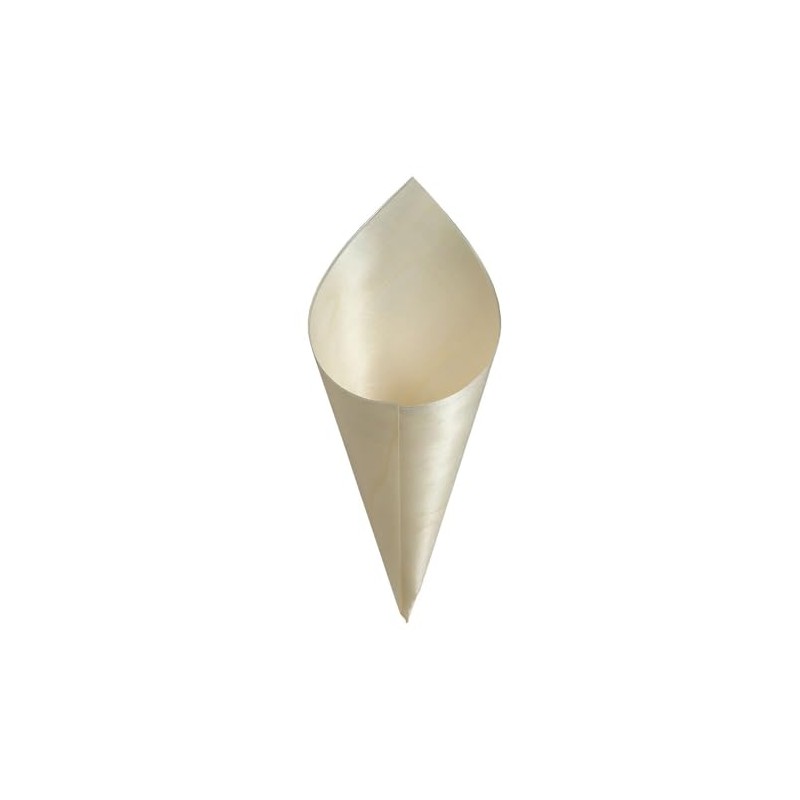 VEPATIM 50 disposable finger food cones made of wood, compostable,