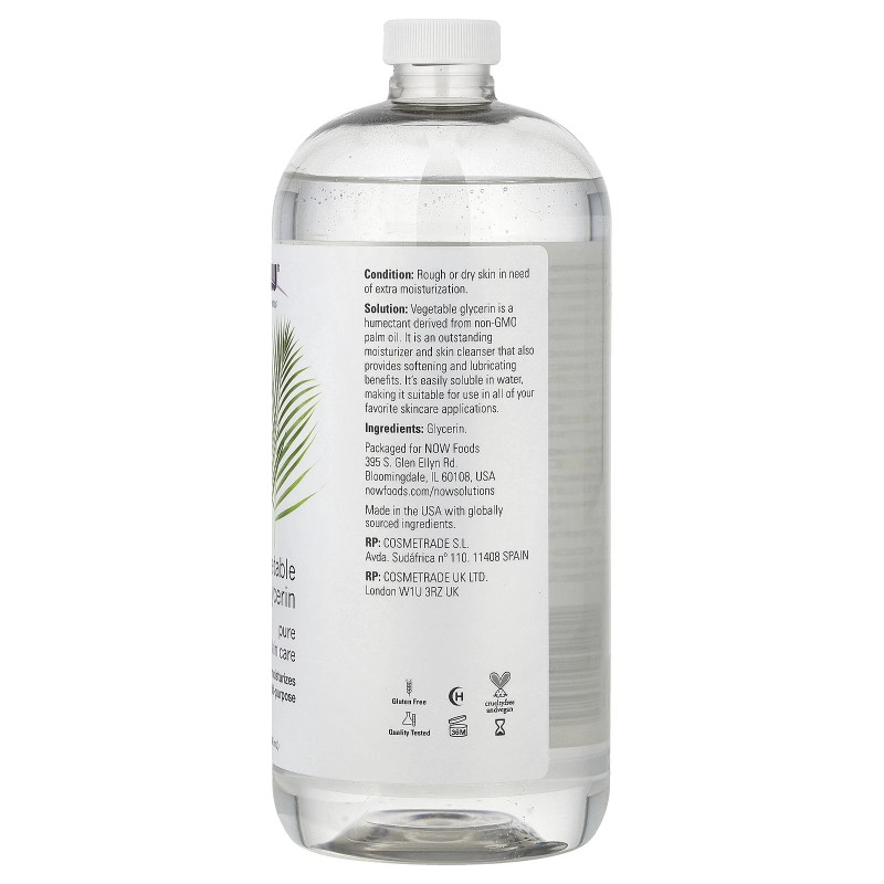 Soluciones, Glicerina Vegetal, 32 fl oz (946 ml)