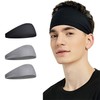 MoomooAT Anti-Sweat Headband Headband Gray 5ea