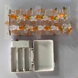 16FT 50LED Fairy Lights,Easter Decorations Lights (1, Bunny Carrot)