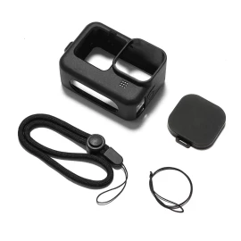 Estuchelandia Kit 5 Pzs Skin Funda Silicona Cristal Templado Gopro 11 10 9