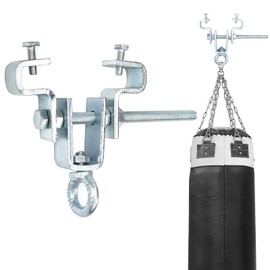 FSWWSF Steel Beam Clamp, I-Beam Hanger, Steel Beam Attachment, Hanger Punch Bag Hanger for Beams, Adjustable from 63 mm to 220 mm, Holds 204 kg Gravity (1)