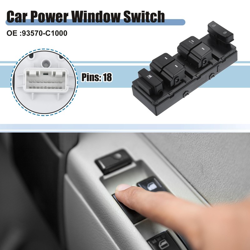 MACHSWON Car Left Front Window Switch Driver Side Control Door