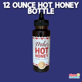 ZippySweets - Hot Honey Infused with Chilies (340g) - Spicy Honey with Bonus Dipping Cup - Premium Chili Infused Honey Perfect for Drizzling, Dipping, Cooking, and Marinades