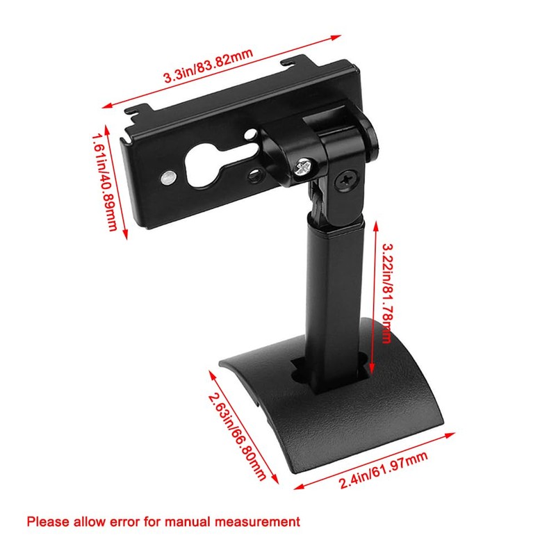 Speaker Wall Mount 2 Pack Adjustable Wall Mount Ceiling Mount