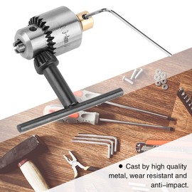 Portabrocas eléctrico de 0,3-4 mm, diámetro exterior 21,5 mm / 0,85 pulgadas, convertidor adaptador de portabrocas cónico JTO de alta resistencia, con llave de mandril, para torno, taladro eléctrico,