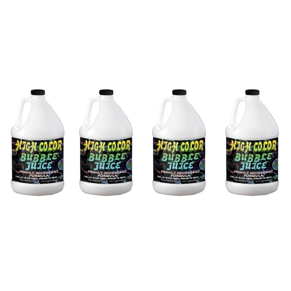 Froggys Fog - High Color Bubble Juice - Strong, Long-Lasting, Iridescent, Brilliant for All Bubble Machines and Bubblers - 4 Gallon Case