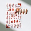 Fall Nail Art Stickers Fallen Leaves Nail Art Decals 6Sheets