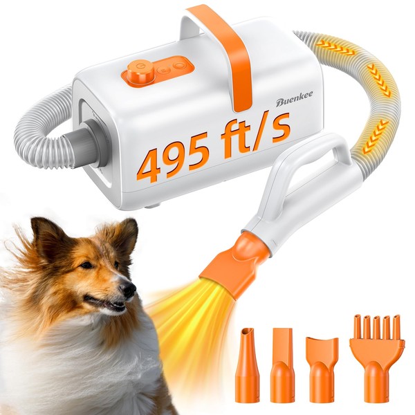 Dog Blower Grooming Dryer for Beginner - Maximum 495ft/s High