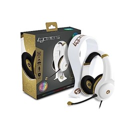 Audífonos Gamer 4Gamers XP Glass Edition BlancoDorado                                                                                                 