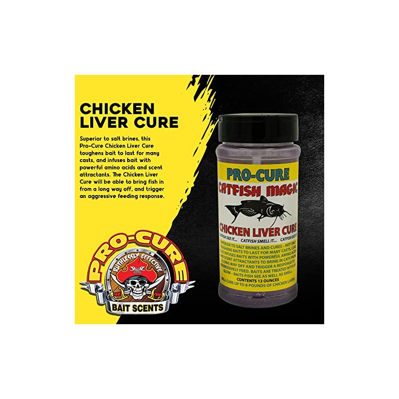 Pro-Cure Catfish Magic Chicken Liver Cure, 12 Ounce