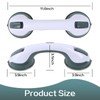 NEXCOV 2PCS Shower Handle, Strong Suction Cup Shower Handles, Grab