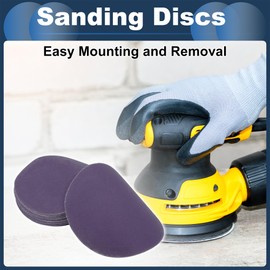 INFINAUTO Schleifscheiben, 6" 220 Körnung Automobilreparatur Runde Klett-Schleifpapier Keramik Lila, 20 Stück