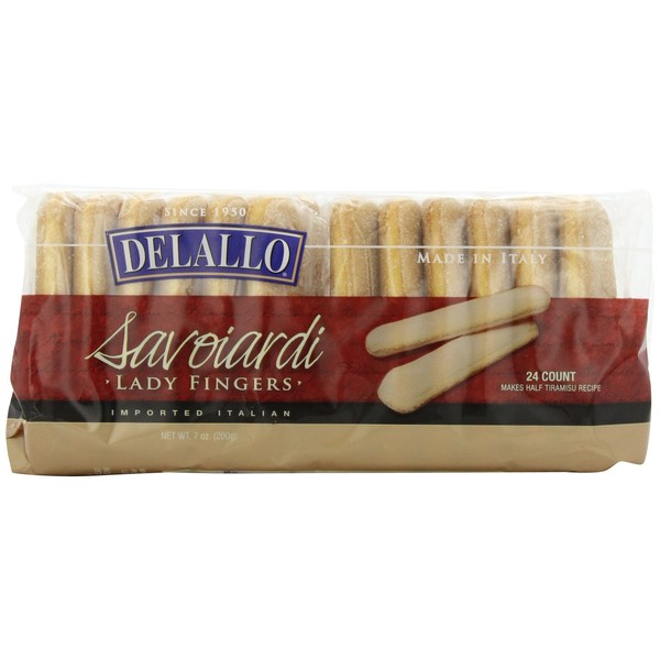 DeLallo Savoiardi (Lady Fingers), 7-Ounce Packages (Pack of 6)