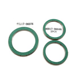 Set of 3 Exhaust Pipe Connector Gasket 90917-06076 90917-06046 Compatible with Toyota Camry Avalon Lexus ES300 ES350