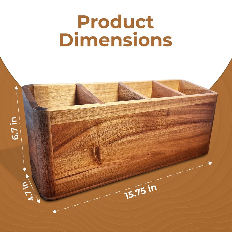 Dstuff Large Kitchen Utensil Holder Organizer for Counter or Countertop,