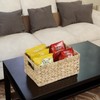 Wicker Baskets, Rattan Woven Baskets, Water Hyacinth Baskets for Organizing,