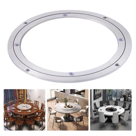 Swivel Turntable Lazy Susan, Heavy Duty Aluminium Alloy Rotating Bearing Turntable Round Dining Table Smooth Swivel Plate for Kaleidoscopes Tabletop Serving Trade Show Displays(10 inch)