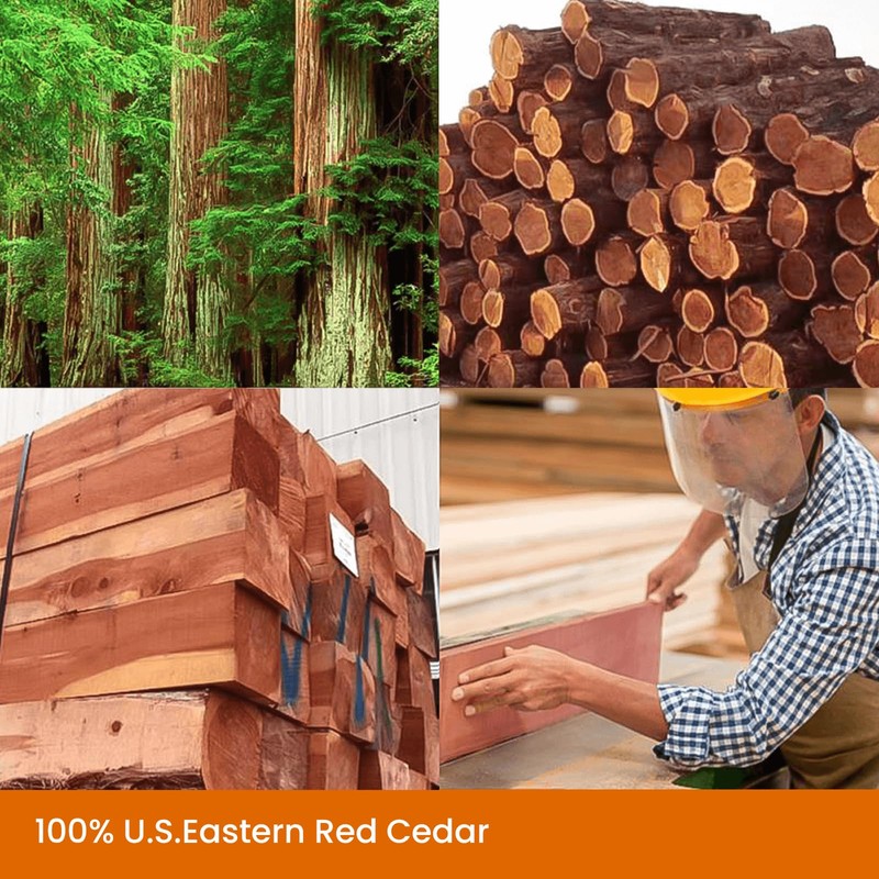 Homode Cedar Balls, Cedar Blocks for Clothes Storage, 100 Pcs