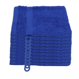 Julie Julsen Pack of 10 Face Cloths 23 Colours Soft and Absorbent 500gsm Öko Tex Royal Blue 15 x 21 cm
