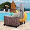 FONTOI Pool Storage, All-Weather Float Storage Organizer for Cushions, Pool