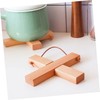 BIUDECO Detachable Wooden Pot Mat Cross Shaped Heat Insulation Pad