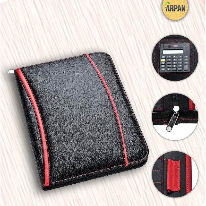 Arpan A4 Style Soft Touch Padded Office Business Conference Folder