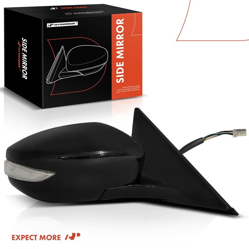 A-Premium Passenger Side Power Door Mirror - Compatible with Nissan