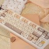 SWDPORT Cute Cat Keycaps Set, 132 Keys Thick PBT Mao