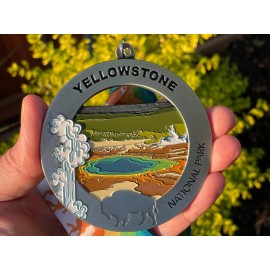 Hiker Medals Yellowstone Medal
