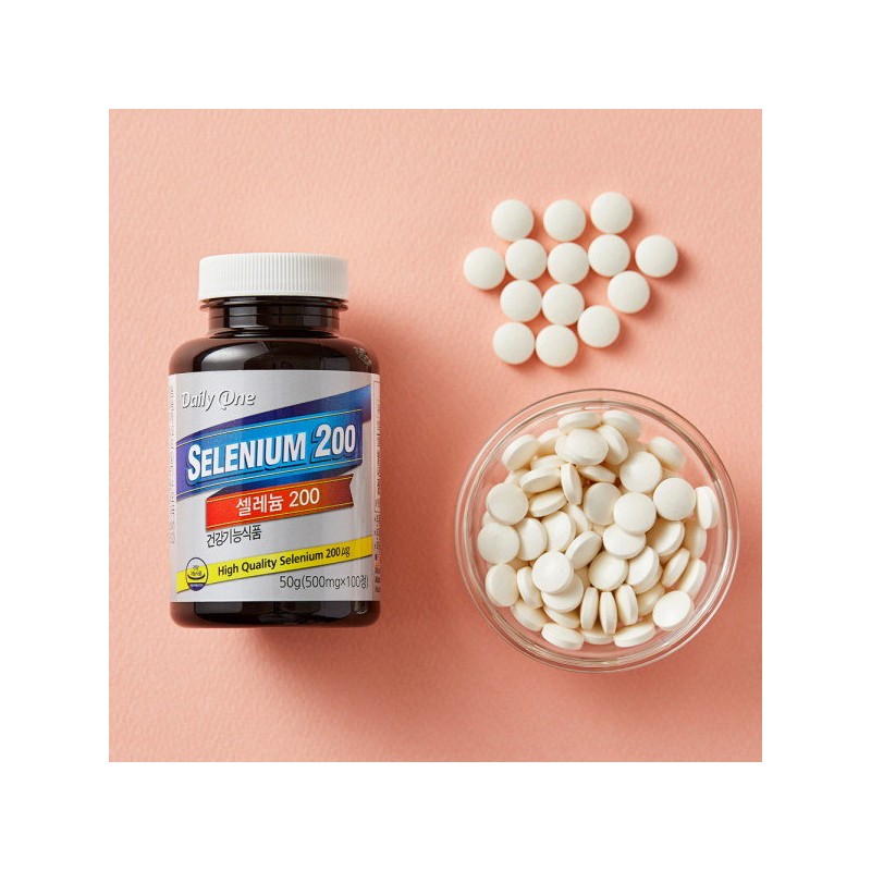 Daily One Selenium 200 500mg / 데일리원 셀레늄 200 500mg
