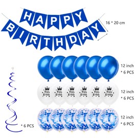 Daimay Birthday Party Decorations Set - Blue 9