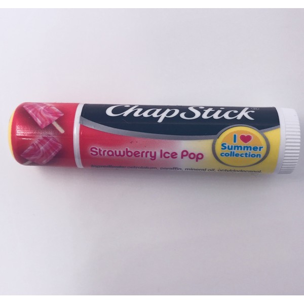 Chap Stick Lip Balm Strawberry Ice Pop , 1 Lip Balm Limited Edition