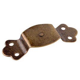 Antique Brass Trunk Handle Loop with Nail | Hardware for Slotted Trunk Handle | TKH-72AB