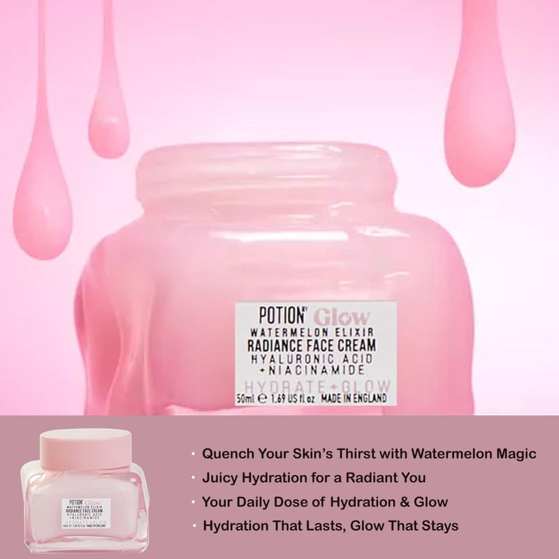 Katsy Style Watermelon Elixir Radiance Face Cream -50ml Hydrating Moisturizer
