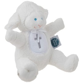 Mary Meyer Baby Rattle Soft Toy, 5-Inches, Christening Lamb