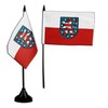 Flaggenfritze Table Flag Germany Thuringia + Free Sticker