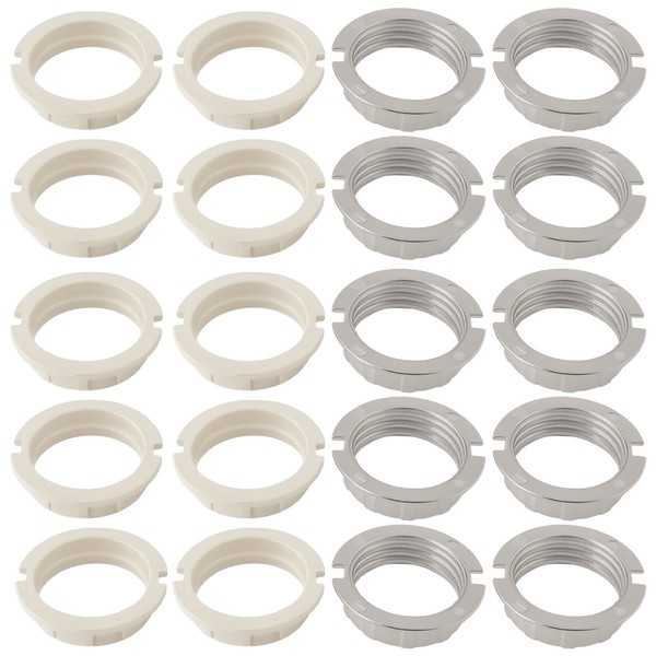 EMSea 20pcs G9 Light Socket Rings Lamp M20 Shade Holder