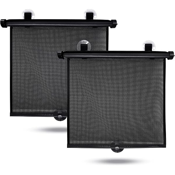 EcoNour Car Window Shades for Baby (2 Pack) - Upgraded